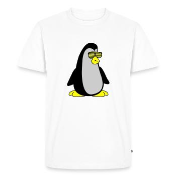 Pingouin cool 002 - T-shirt Premium bio Homme - blanc - Devant - Nico (187cm)