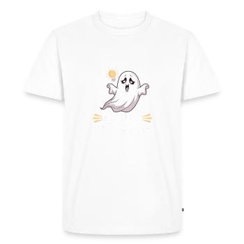mari fantôme excentrique m’a totalement fantôme design - T-shirt Premium bio Homme - blanc - Devant - Nico (187cm)