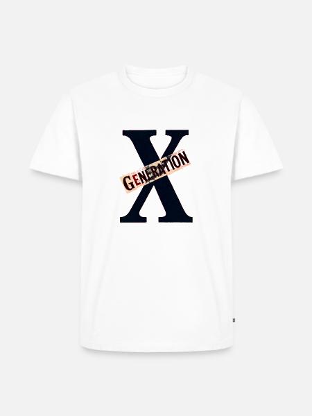Generation X - Männer Premium Bio T-Shirt - Weiß