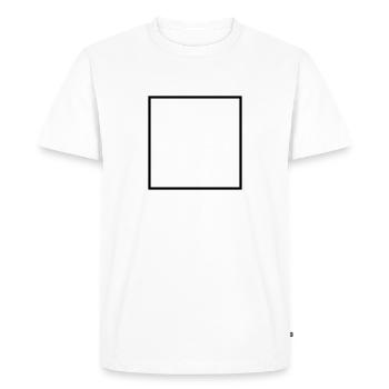 Math symbol - square - Men's Premium Organic T-Shirt - white - Front - Nico (187cm)