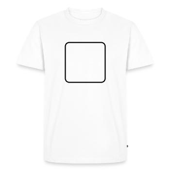 Math symbol - square - Men's Premium Organic T-Shirt - white - Front - Nico (187cm)