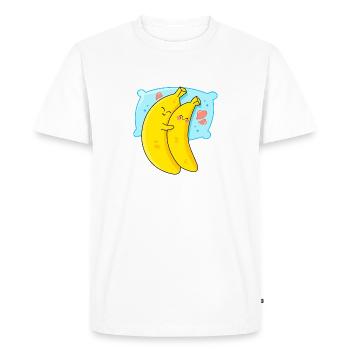 Bananas and Sleep - Men's Premium Organic T-Shirt - white - Front - Nico (187cm)