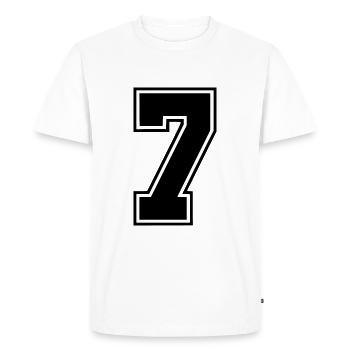 7 - T-shirt Premium bio Homme - blanc - Devant - Nico (187cm)