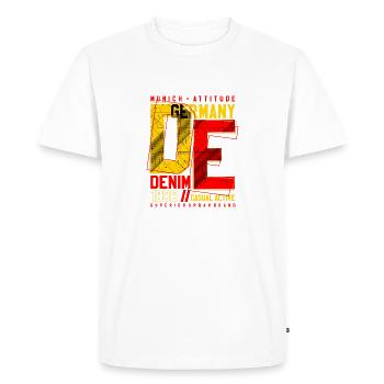 URBAN DE - T-shirt Premium bio Homme - blanc - Devant - Nico (187cm)
