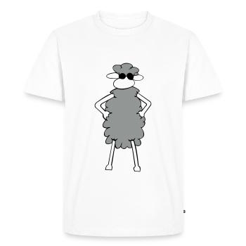 Sheep cool! - Men's Premium Organic T-Shirt - white - Front - Nico (187cm)