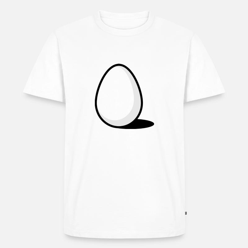 Ein Ei - Männer Premium Bio T-Shirt - Weiß