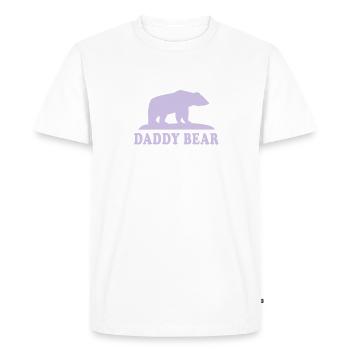 PAPA OURS - T-shirt Premium bio Homme - blanc - Devant - Nico (187cm)
