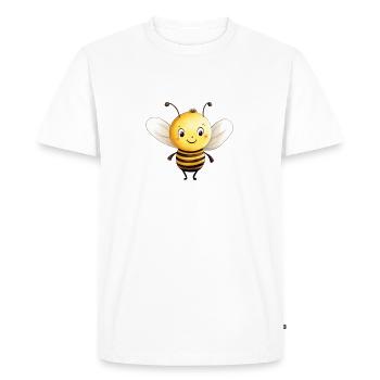 Conception de classe d’abeilles - T-shirt Premium bio Homme - blanc - Devant - Nico (187cm)