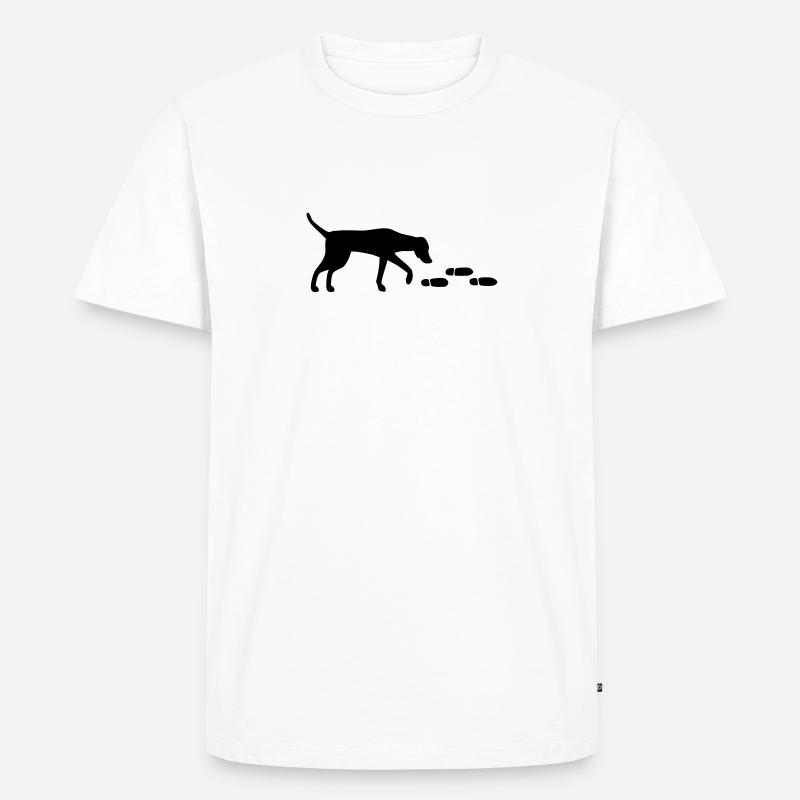 Viszla Spurensuche - Männer Premium Bio T-Shirt - undefined