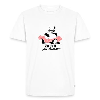 Zu fett fürs Ballett - Men's Premium Organic T-Shirt - white - Front - Nico (187cm)