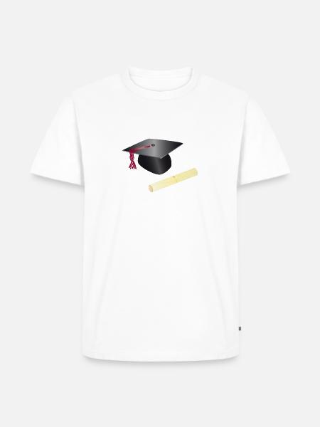 graduation - Männer Premium Bio T-Shirt - Weiß