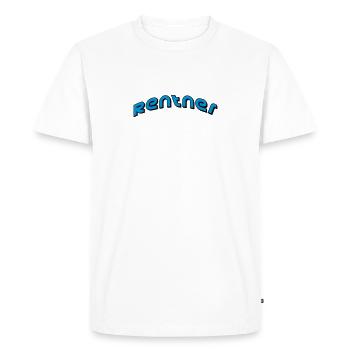 retiree - Men's Premium Organic T-Shirt - white - Front - Nico (187cm)