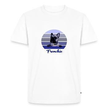 Frenchie, Chiens, Bully, Français Bulldog - T-shirt Premium bio Homme - blanc - Devant - Nico (187cm)