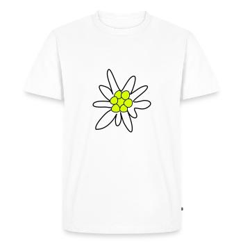 Edelweiss, fleur - T-shirt Premium bio Homme - blanc - Devant - Nico (187cm)