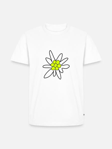 Edelweiss, ghosteweed - Men's Premium Organic T-Shirt - white