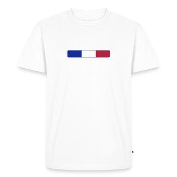 France Français Française French Frankreich - Men's Premium Organic T-Shirt - white - Front - Nico (187cm)