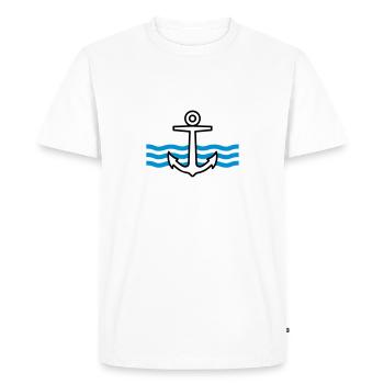 Ancre - T-shirt Premium bio Homme - blanc - Devant - Nico (187cm)