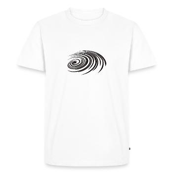 Géométrie spirale - galaxie spirale - T-shirt Premium bio Homme - blanc - Devant - Nico (187cm)