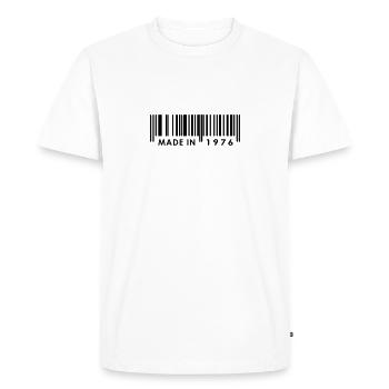 Anniversaire 1976 - T-shirt Premium bio Homme - blanc - Devant - Nico (187cm)