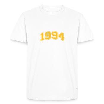 1994 - T-shirt Premium bio Homme - blanc - Devant - Nico (187cm)