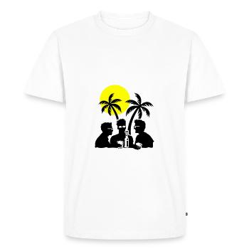 Island, Party, Celebration, Beer - Men's Premium Organic T-Shirt - white - Front - Nico (187cm)