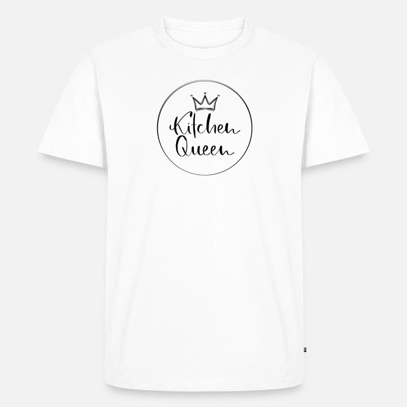 Kitchen Queen 2 - Männer Premium Bio T-Shirt - Weiß