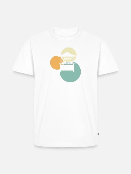 Imbiss lecker - Männer Premium Bio T-Shirt - Weiß