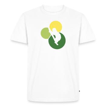 Sommeil paresseux et relaxant - T-shirt Premium bio Homme - blanc - Devant - Nico (187cm)