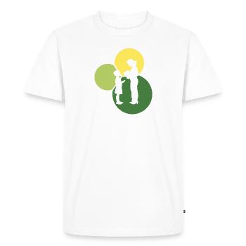 Enseignants du primaire - T-shirt Premium bio Homme - blanc - Devant - Nico (187cm)