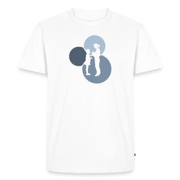 Primary School Learning - Men's Premium Organic T-Shirt - white - Front - Nico (187cm)