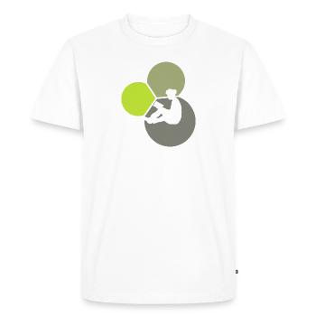 Éducation sur les rats de bibliothèque - T-shirt Premium bio Homme - blanc - Devant - Nico (187cm)