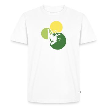 Sloth relaxing - Men's Premium Organic T-Shirt - white - Front - Nico (187cm)