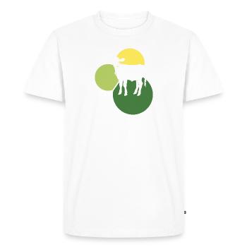 Végétalien, sain, à base de plantes - T-shirt Premium bio Homme - blanc - Devant - Nico (187cm)