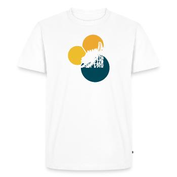 Roller coaster Rummel beer mug - Men's Premium Organic T-Shirt - white - Front - Nico (187cm)