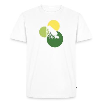 Montagnes russes Lukas - T-shirt Premium bio Homme - blanc - Devant - Nico (187cm)
