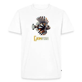 Geometric lionfish - Men's Premium Organic T-Shirt - white - Front - Nico (187cm)