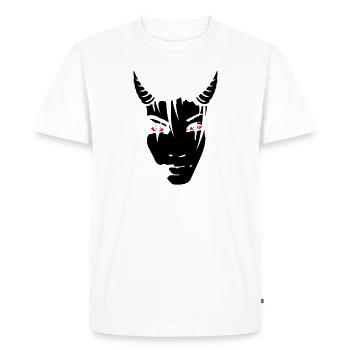 Devil Girl - T-shirt Premium bio Homme - blanc - Devant - Nico (187cm)
