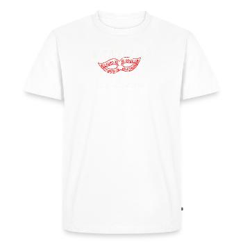 Vanilla? Only for i*e cream - Men's Premium Organic T-Shirt - white - Front - Nico (187cm)