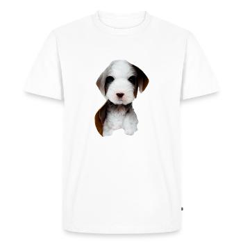 Chiots - T-shirt Premium bio Homme - blanc - Devant - Nico (187cm)