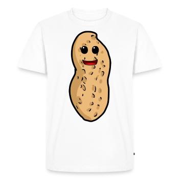 Peanut Nut Enfants Enfant Noix Tout-petit Bébé - T-shirt Premium bio Homme - blanc - Devant - Nico (187cm)
