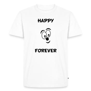 HUMOUR. CITATION. MESSAGE. RETRAITE. ANNIVERSAIRE. - T-shirt Premium bio Homme - blanc - Devant - Nico (187cm)
