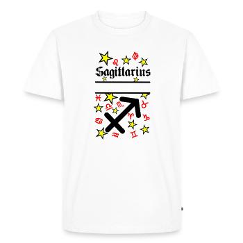 Sagittarius Sagittarius Zodiac Sign - Men's Premium Organic T-Shirt - white - Front - Nico (187cm)