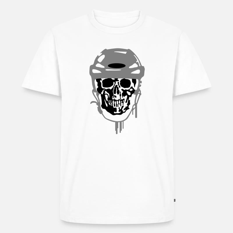 Eishockey - Männer Premium Bio T-Shirt - Weiß