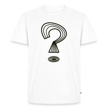 Point d’interrogation de Cean - T-shirt Premium bio Homme - blanc - Devant - Nico (187cm)