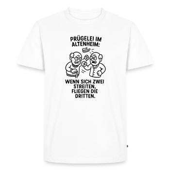 Troisième Bagarre de Mouches Querelle - T-shirt Premium bio Homme - blanc - Devant - Nico (187cm)