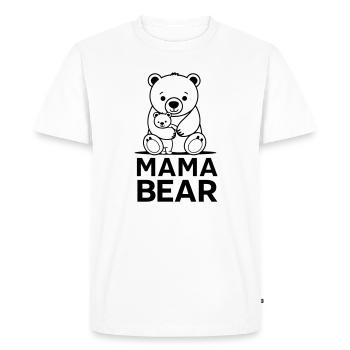 Mama bear - Men's Premium Organic T-Shirt - white - Front - Nico (187cm)
