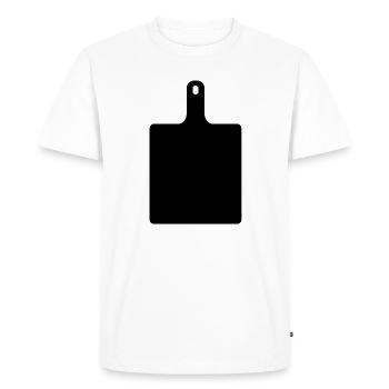 Planche à découper - T-shirt Premium bio Homme - blanc - Devant - Nico (187cm)