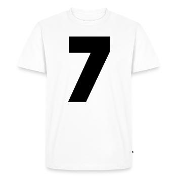 7 - T-shirt Premium bio Homme - blanc - Devant - Nico (187cm)