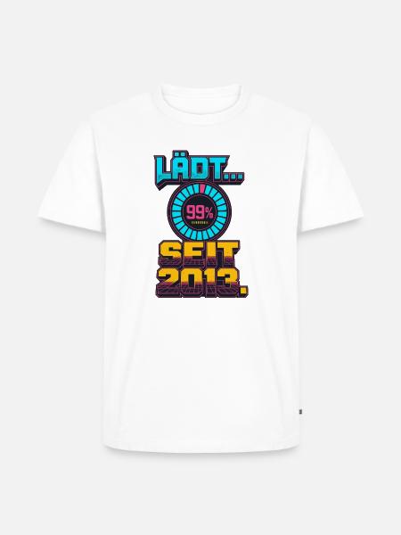 Lädt Seit 2013 Retro Gamer - Männer Premium Bio T-Shirt - Weiß