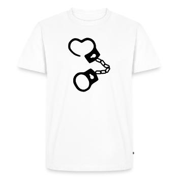 manette - T-shirt Premium bio Homme - blanc - Devant - Nico (187cm)